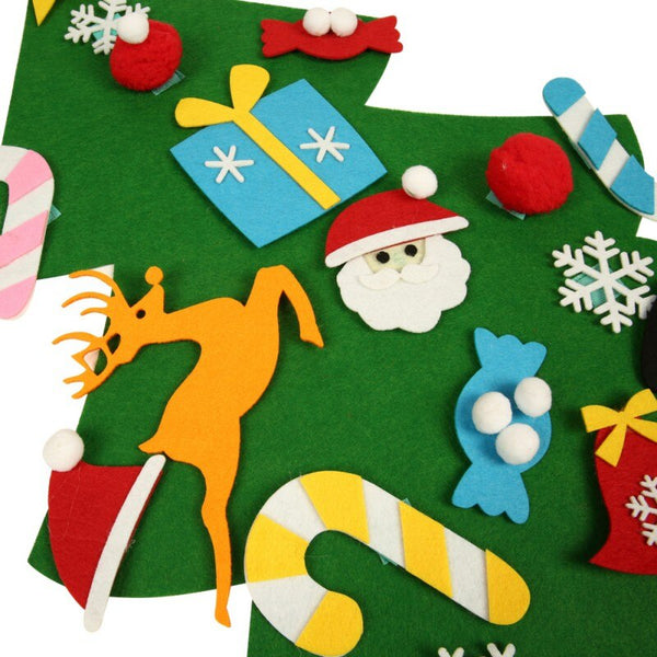 Felt Wall Christmas tree Decoration Pretend Play