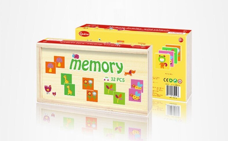 OnShine Memory Game - Domino  Animals (32Pcs)