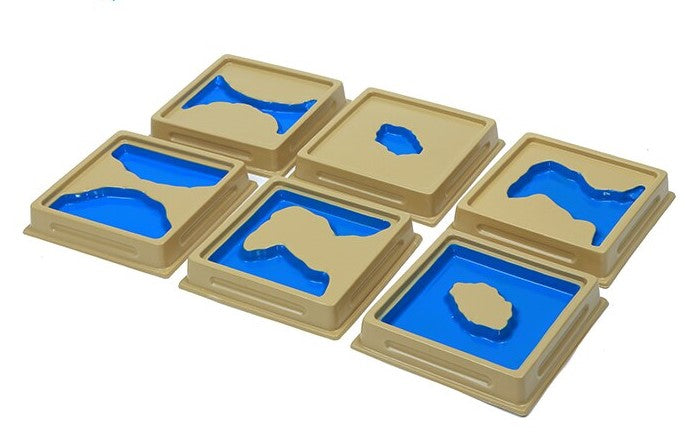 Montessori Land & Water Forms - 10 Trays