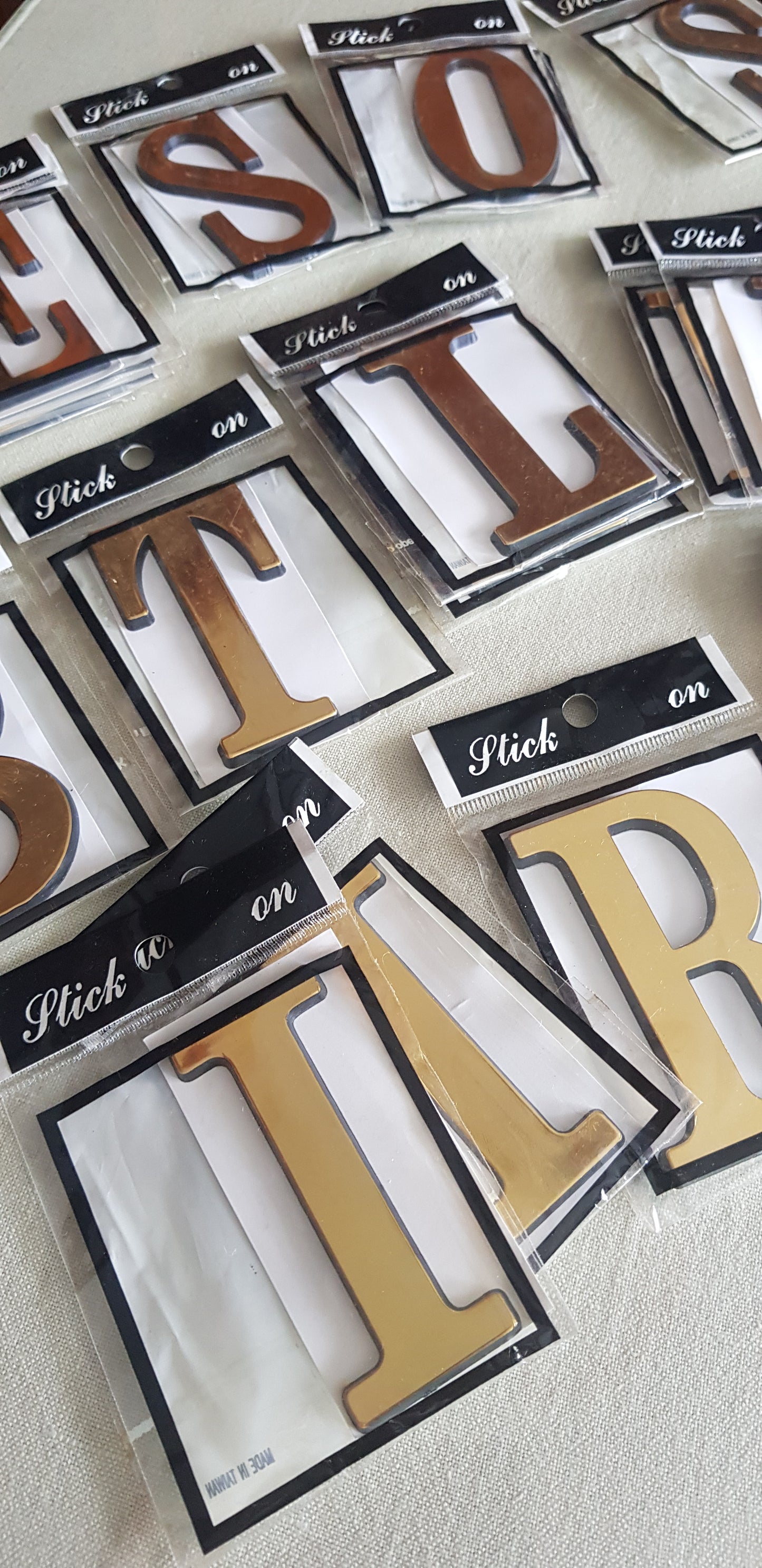 Clearance Mini Stick On Letters