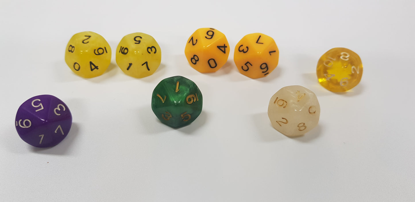 10 Sided Dice for Math Games