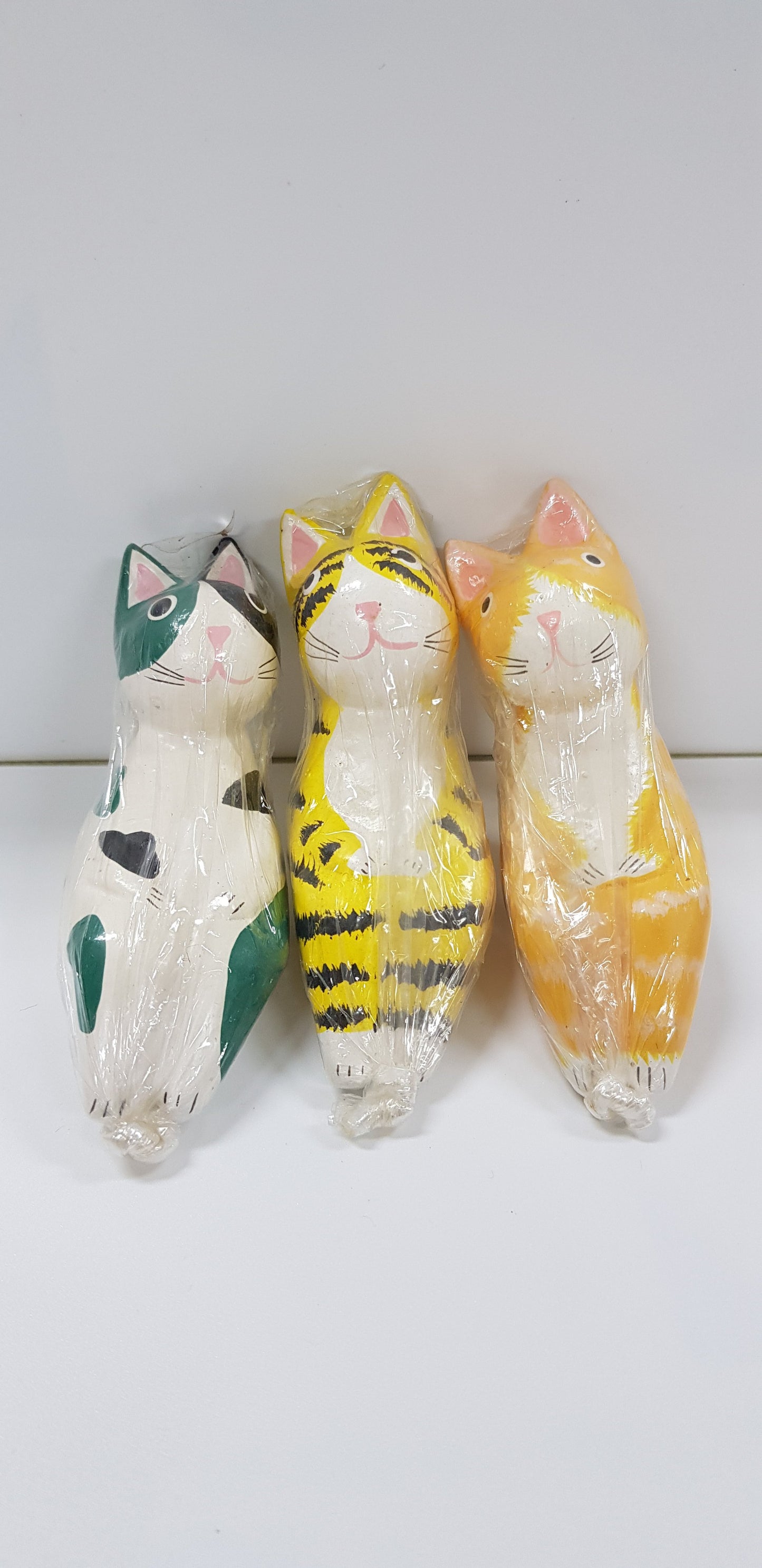 Wooden Decor - Sitting Cat 3pcs/ 4pcs