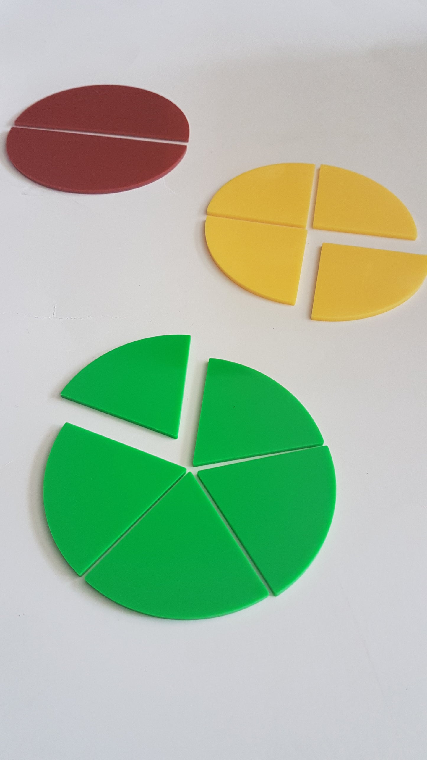 Fraction Circle Discs Pieces - Plastic