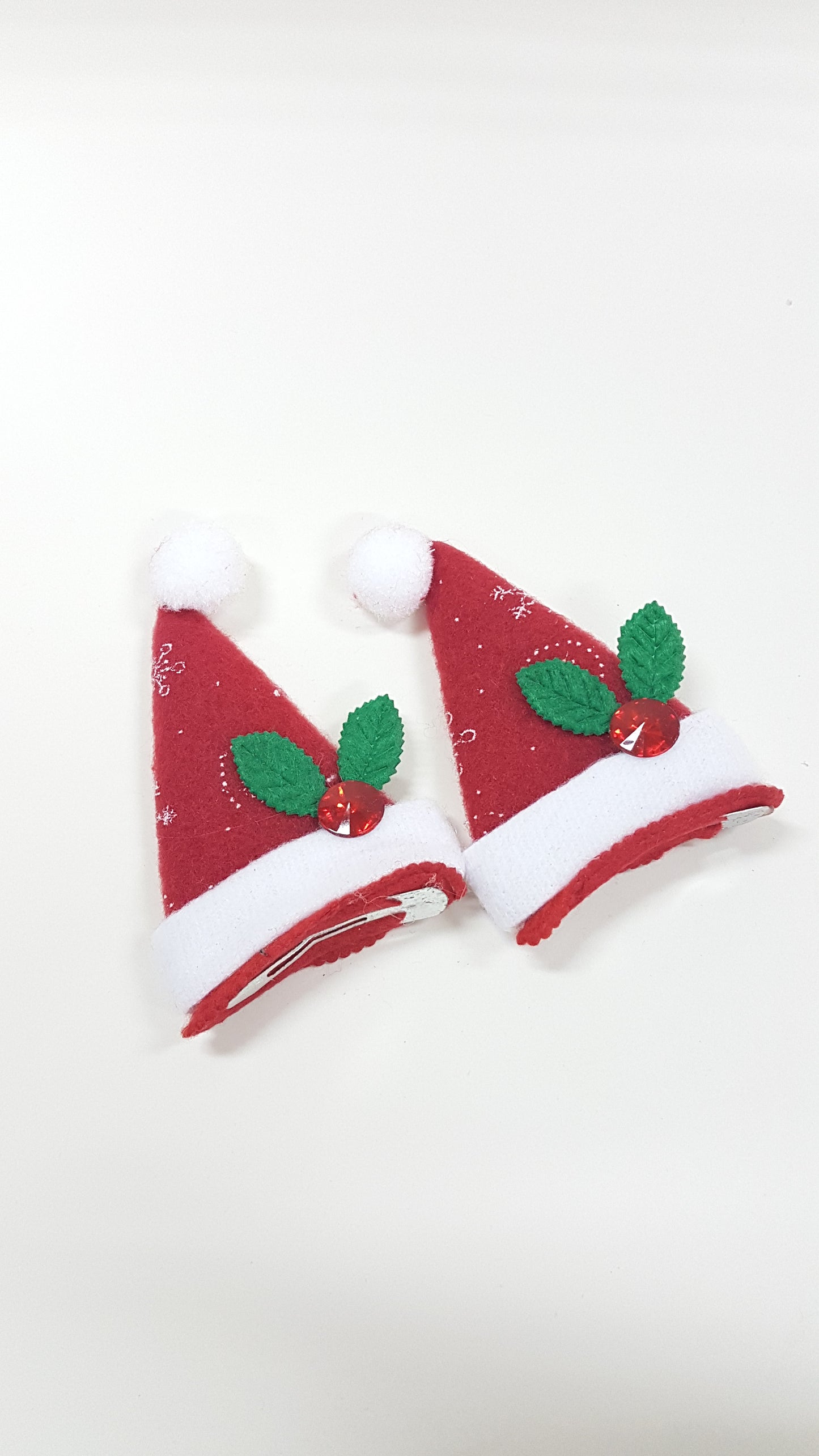 Christmas Santa Hat  - Hair Clips B