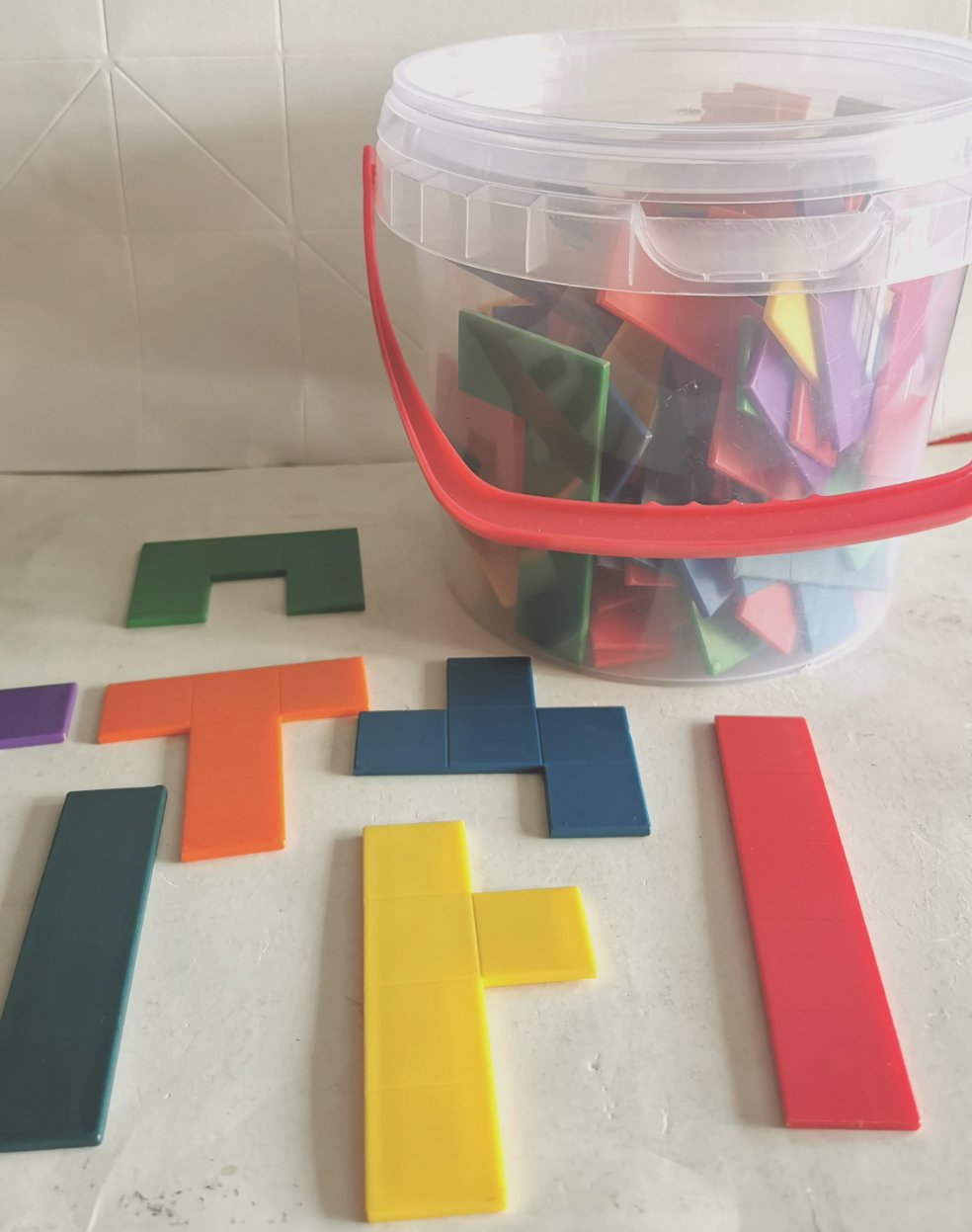 Rainbow tessellation Tiles Manipulative