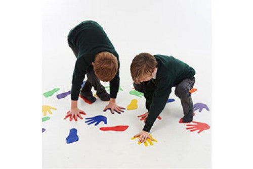 Hand Print Floor Marker - set of 12 pcs