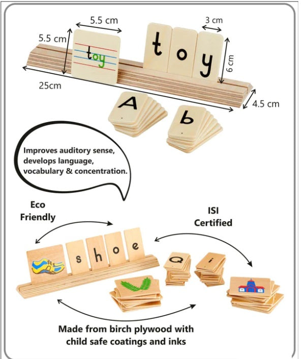 Say and Spell Wooden Game