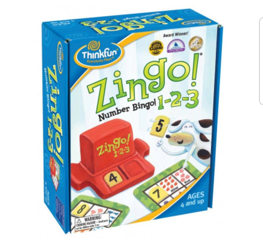 ThinkFun - ZINGO - Number Bingo 1-2-3