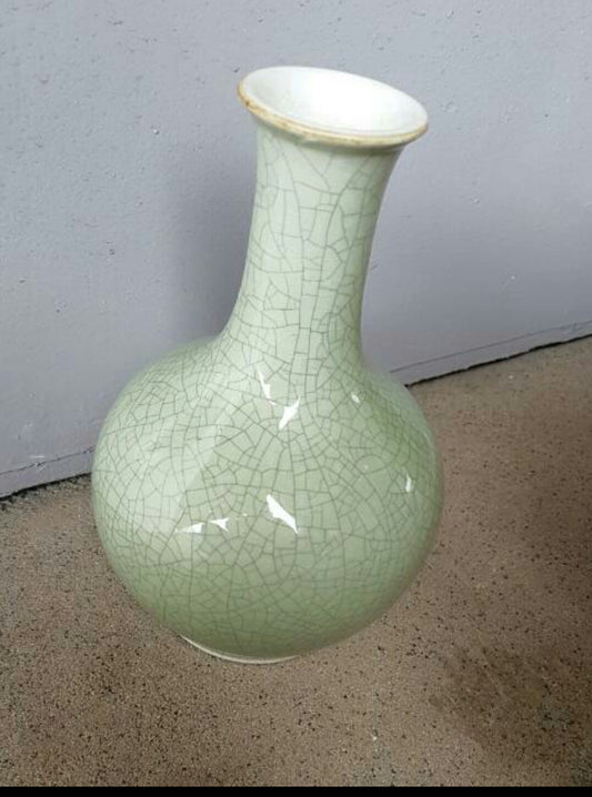 Vintage Green Decor Vase