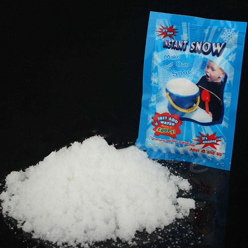 Instant Artificial fake Snow - Christmas Sensory Play _ Pretend Play