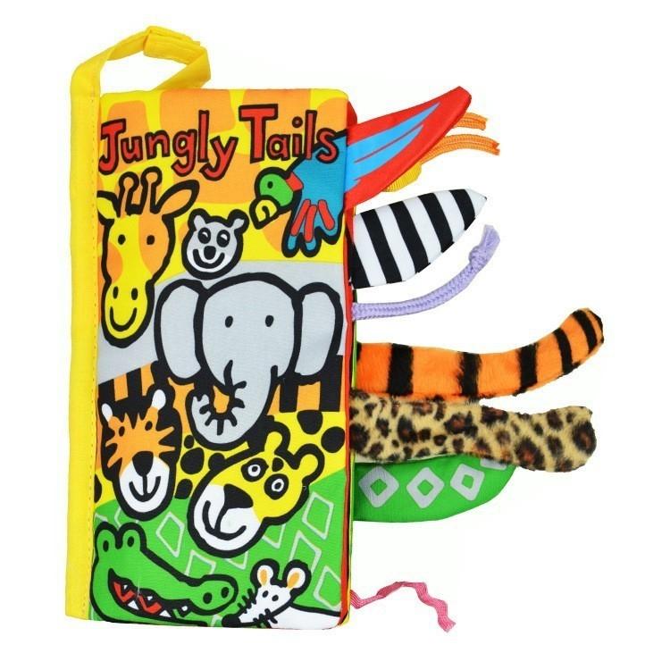 Jungly/ Jungle  / Wild Animals Tails Soft Baby Book