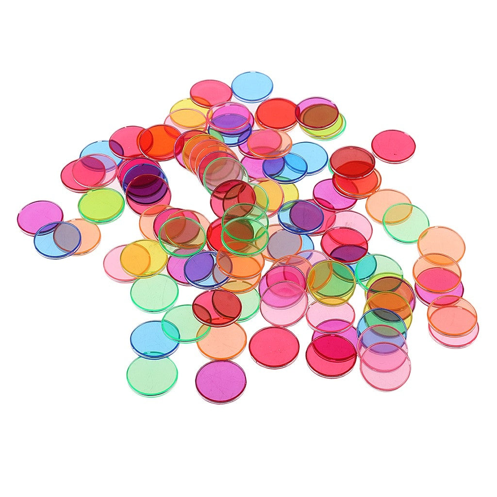 Colorful Metal Edge Plastic Round Chips / counters