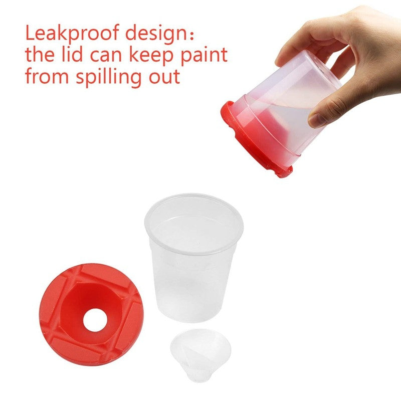 Spill Proof  Plastic Paint Containers