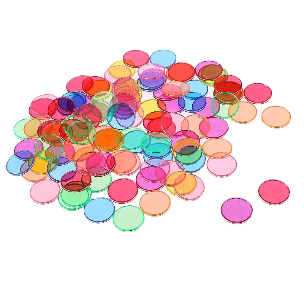 Colorful Metal Edge Plastic Round Chips / counters