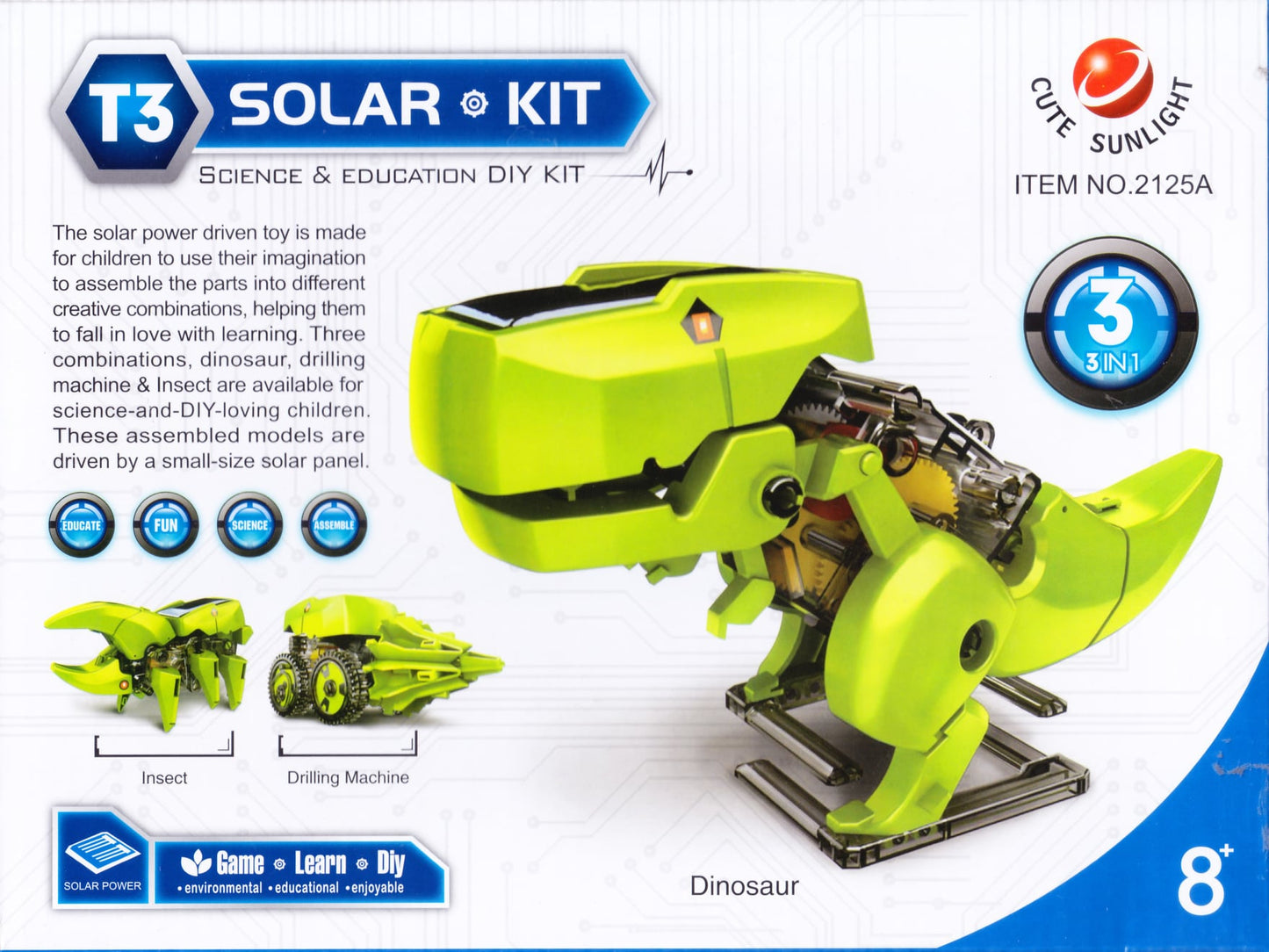 T3 Transforming Solar Robot Kit