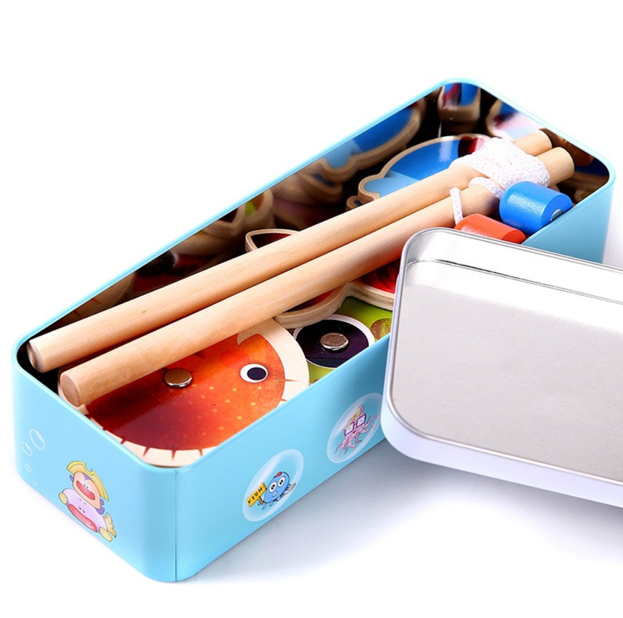 Magnetic Fishing Game in a Tin Box - Fine Motor skills