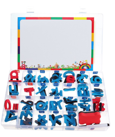 Alphabet Cut outs - Magnetic Lowercase  & Upper case (capital) letters - Montessori Inspired