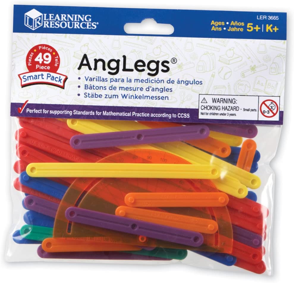 Learning Resources Angles Geometry - Anglegs Smart Pack