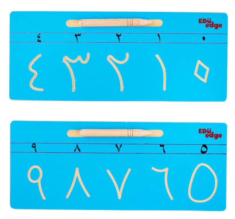 Montessori Inspired Arabic Numbers / Numerals Tracing Board & Free Sandpaper Numbers