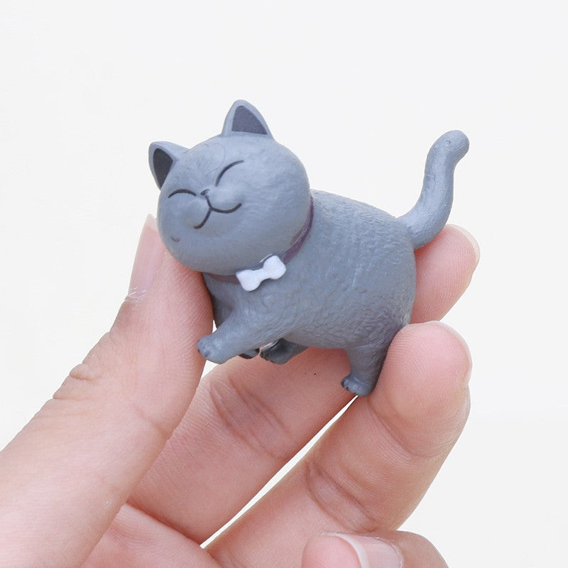 Cartoon Cats Small Toy PVC Lovely Animal Cat for Decor Display