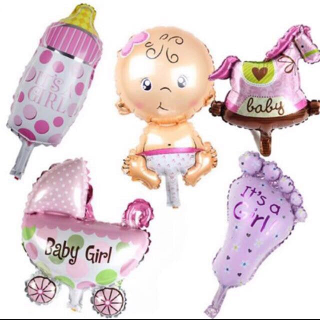 Baby Shower Party - Girl / Boy Foil Balloon - RightToLearn.com.sg
 - 1