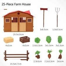 Montessori Grammar Series - Phonetic Farm series - Barn model display