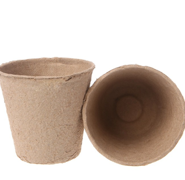 Environment Friendly Biodegradable Brown Paper Pulp Plant Seeds Pots