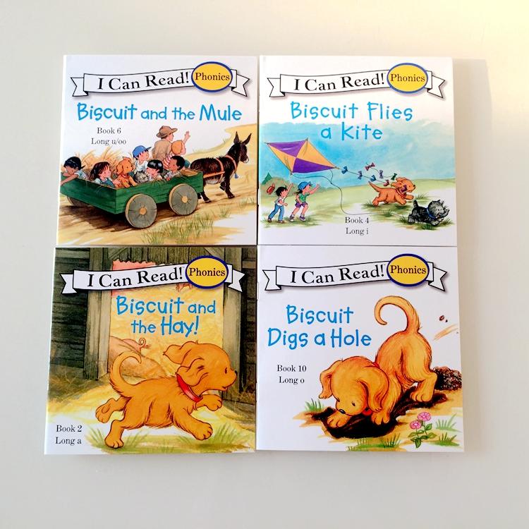 12 Books/set Biscuit Series Phonics Picture Books I Can Read - Level 2