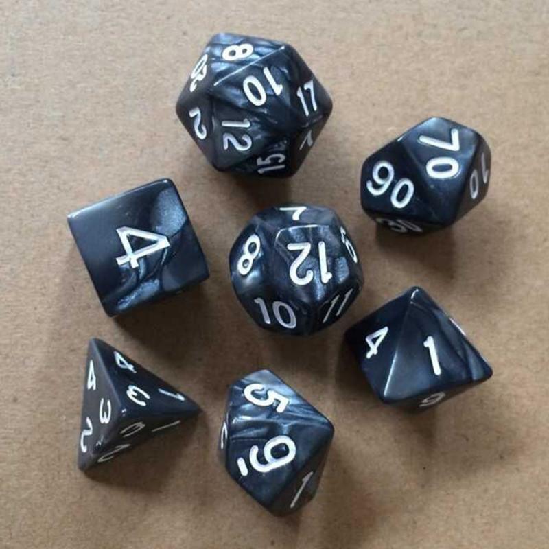 7 pcs  multi sided dice - Mathematical games