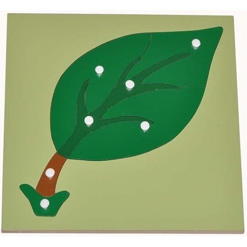 Wooden Knobbed Leaf Puzzle - RightToLearn.com.sg
 - 1