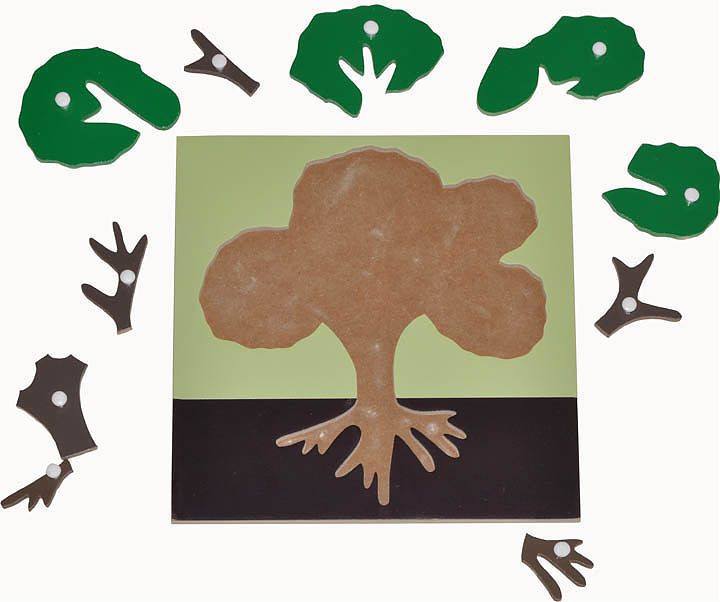 Wooden Knobbed Tree Puzzle - RightToLearn.com.sg
 - 2