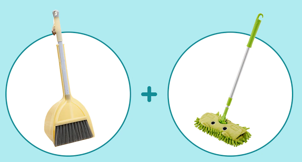 Child Size Broom / Dustpan / Mop - Practical Life Skills