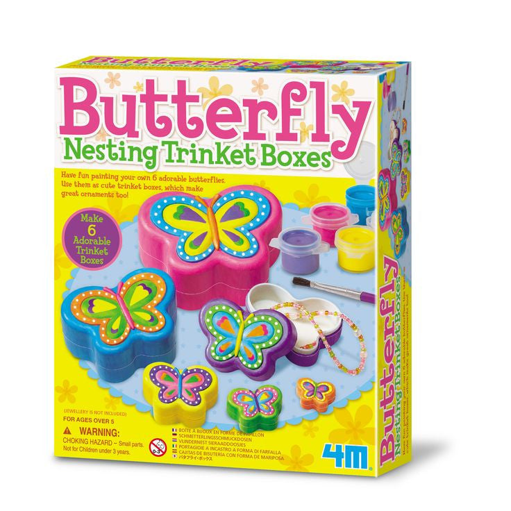 4M Paint Your Own Butterfly Nesting Trinket Box - RightToLearn.com.sg
 - 1