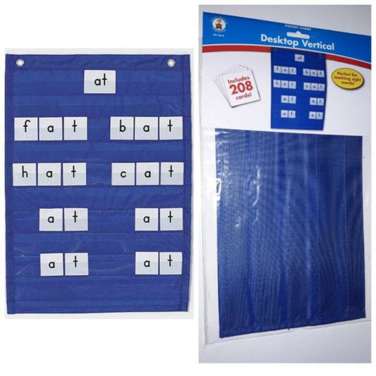 Carson Dellosa Desktop Vertical Plastic Pocket Chart