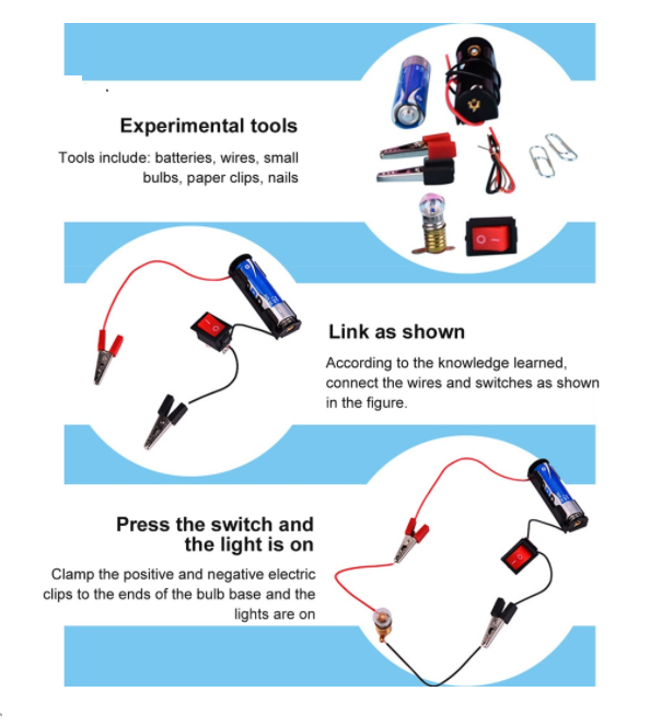 DIY - Simple Circuit - Electricity Kit - learn all about open and close circuits