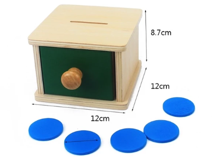 Montessori Imbucare -  Infant Coin Box