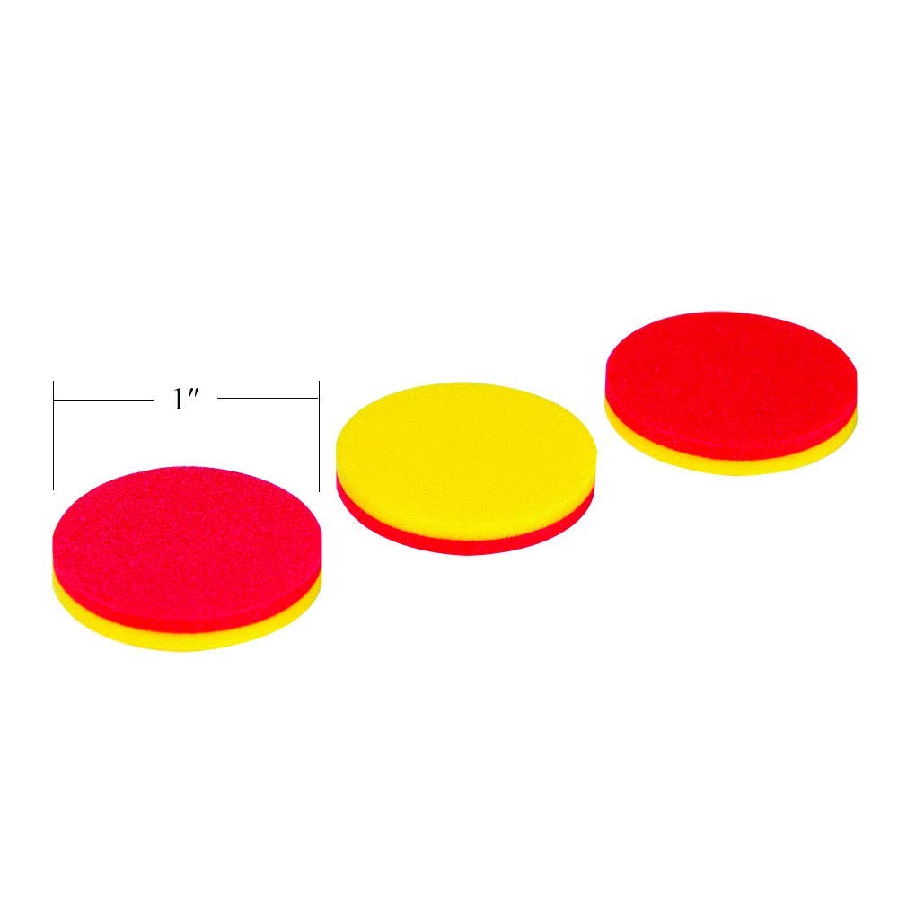 2 tone / Dual Colour /color Plastic Counters Yellow & Red - 200 pcs