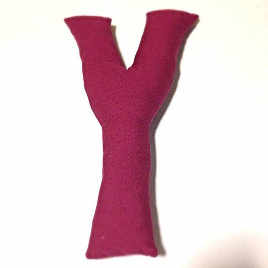 Decor -  Cotton Handmade Cushion - Letter Y  - Clearance - RightToLearn.com.sg
 - 1