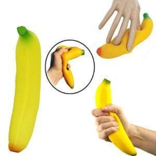 Squeeze Banana  - Soft stress Reliever / Fidget Toy - RightToLearn.com.sg
 - 1