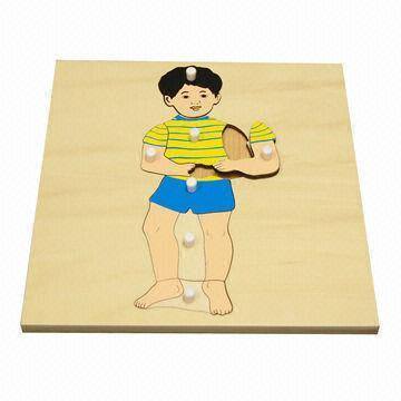 Wooden Knobbed Boy Puzzle - RightToLearn.com.sg
