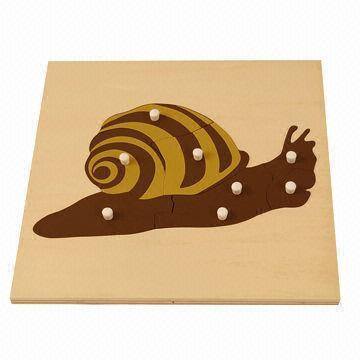 Wooden Knobbed Snail Puzzle - RightToLearn.com.sg
