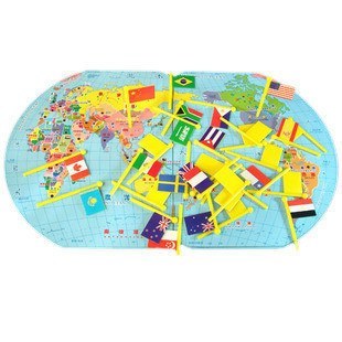 World Map With World Flags - Bilingual - RightToLearn.com.sg
 - 2