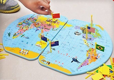 World Map With World Flags - Bilingual - RightToLearn.com.sg
 - 5