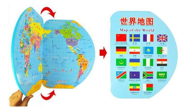 World Map With World Flags - Bilingual - RightToLearn.com.sg
 - 6