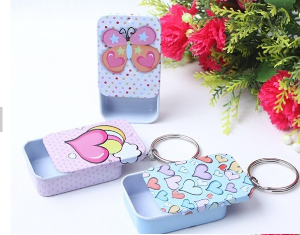 Cute Tin Key Chain with storage - RightToLearn.com.sg
 - 1