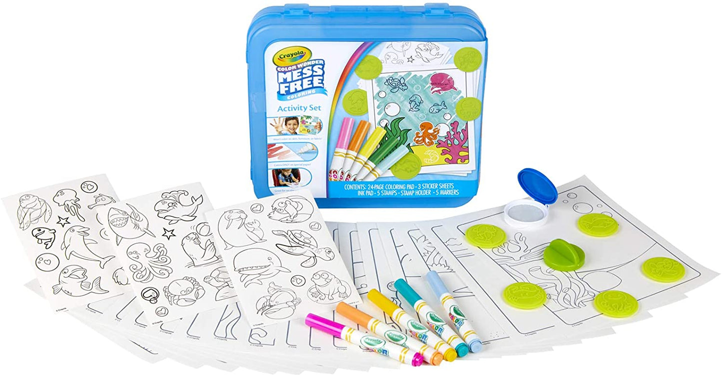 Crayola - Color Wonder Mess Free Art Kit - Coloring Activity Set, 30+Piece