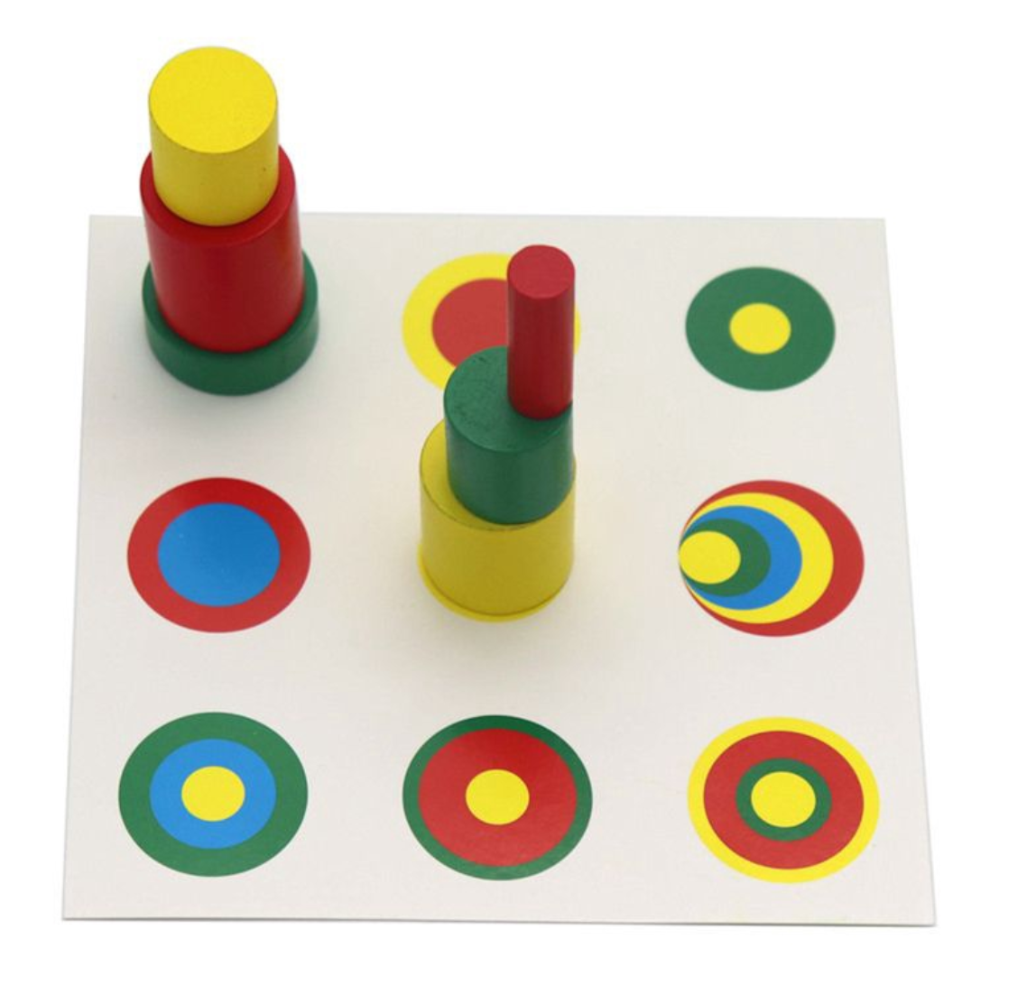 Toddler Wooden Knobless Cylinders & Activity Cards