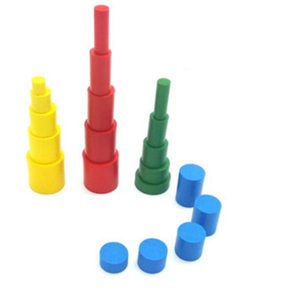 Toddler Wooden Knobless Cylinders & Activity Cards