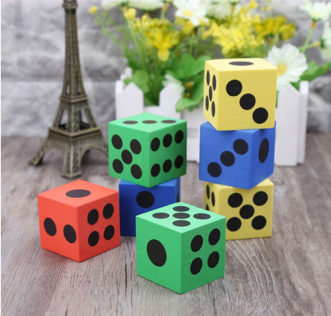 12pcs EVA Foam Dice