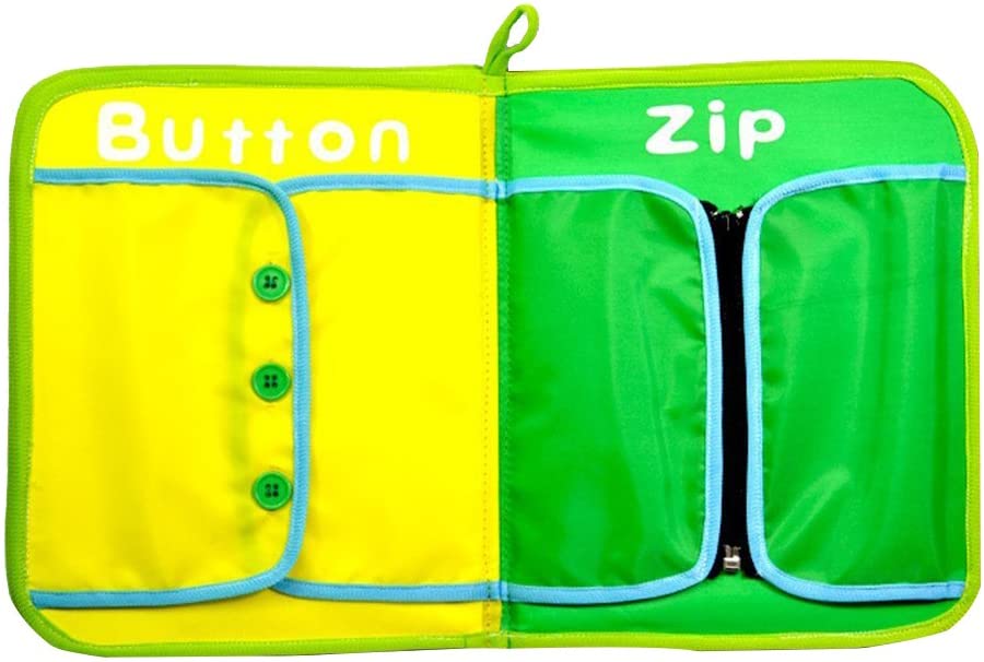 Montessori Inspired Practical Life Skills - Toddler Dressing Frame Quiet Book- Buckle / lacing / Zipper/ Buttons/ Snap buttons / Shoe Tie